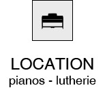 Location d'instruments de musique : pianos lutherie